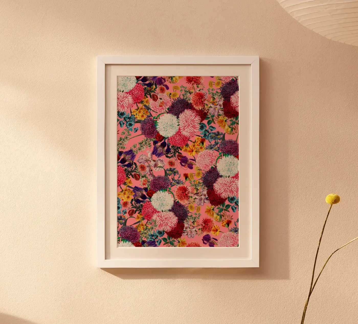 Floral Pink Pattern poster da burcukorkmazyurek