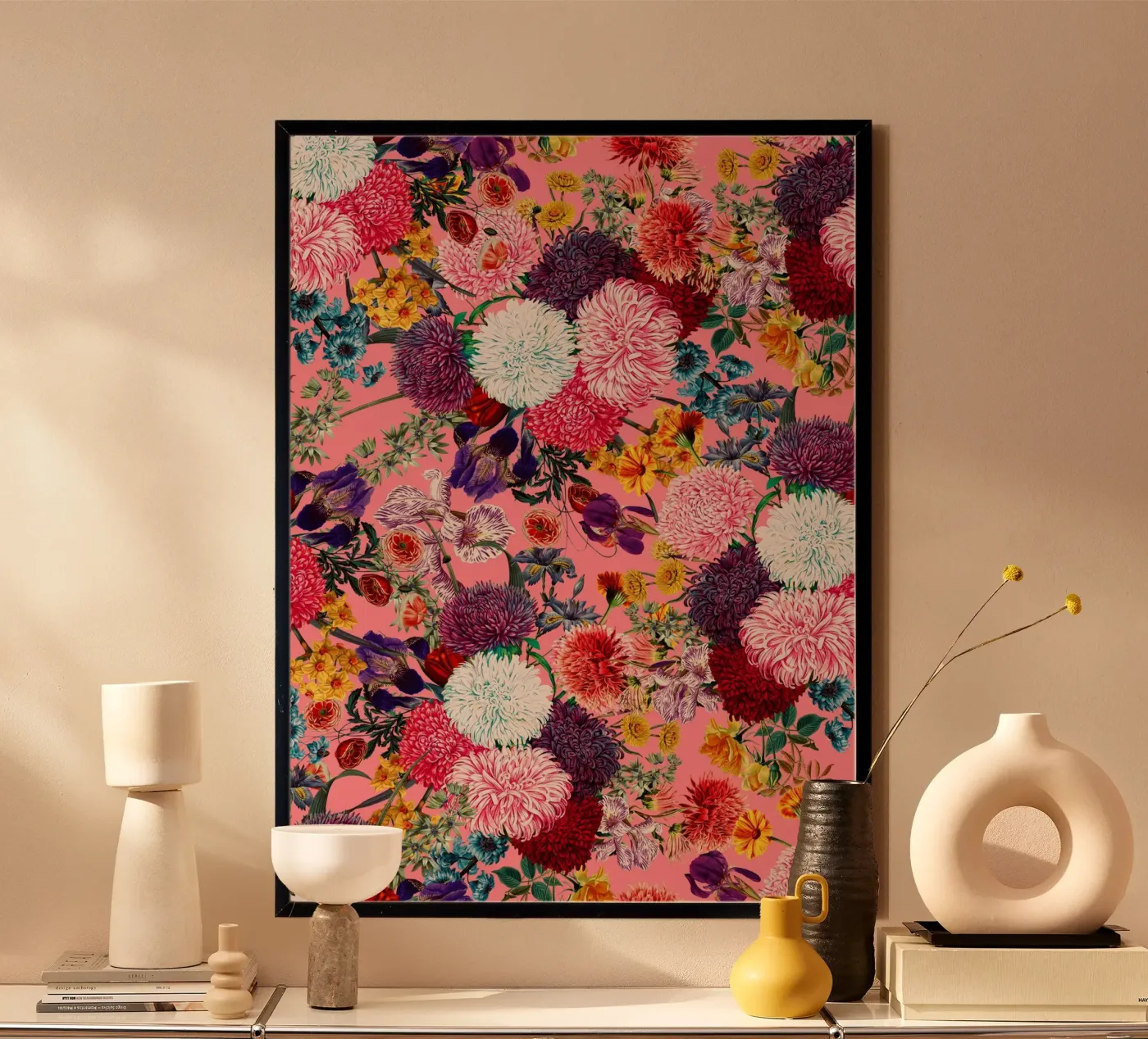 Floral Pink Pattern poster da burcukorkmazyurek