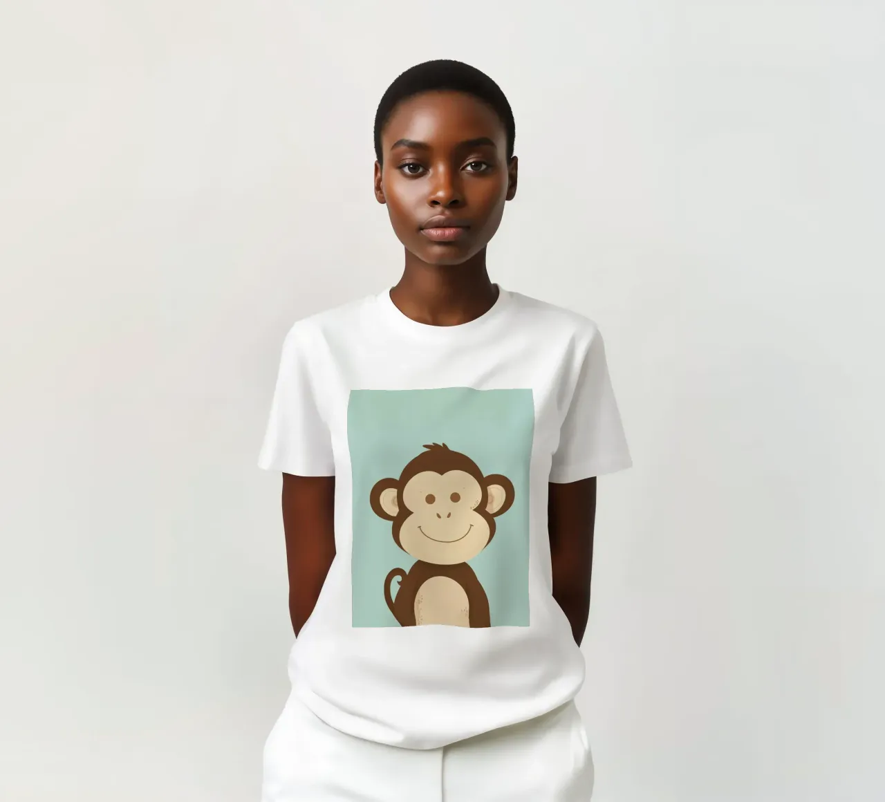 Scimmia felice t-shirt da DesignDoodle