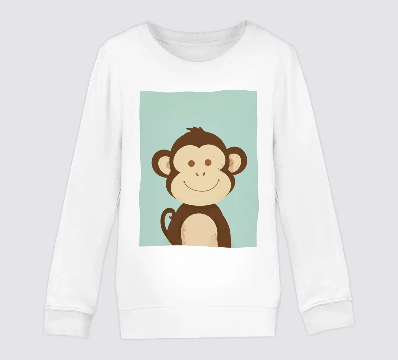Scimmia felice felpa bambino da DesignDoodle