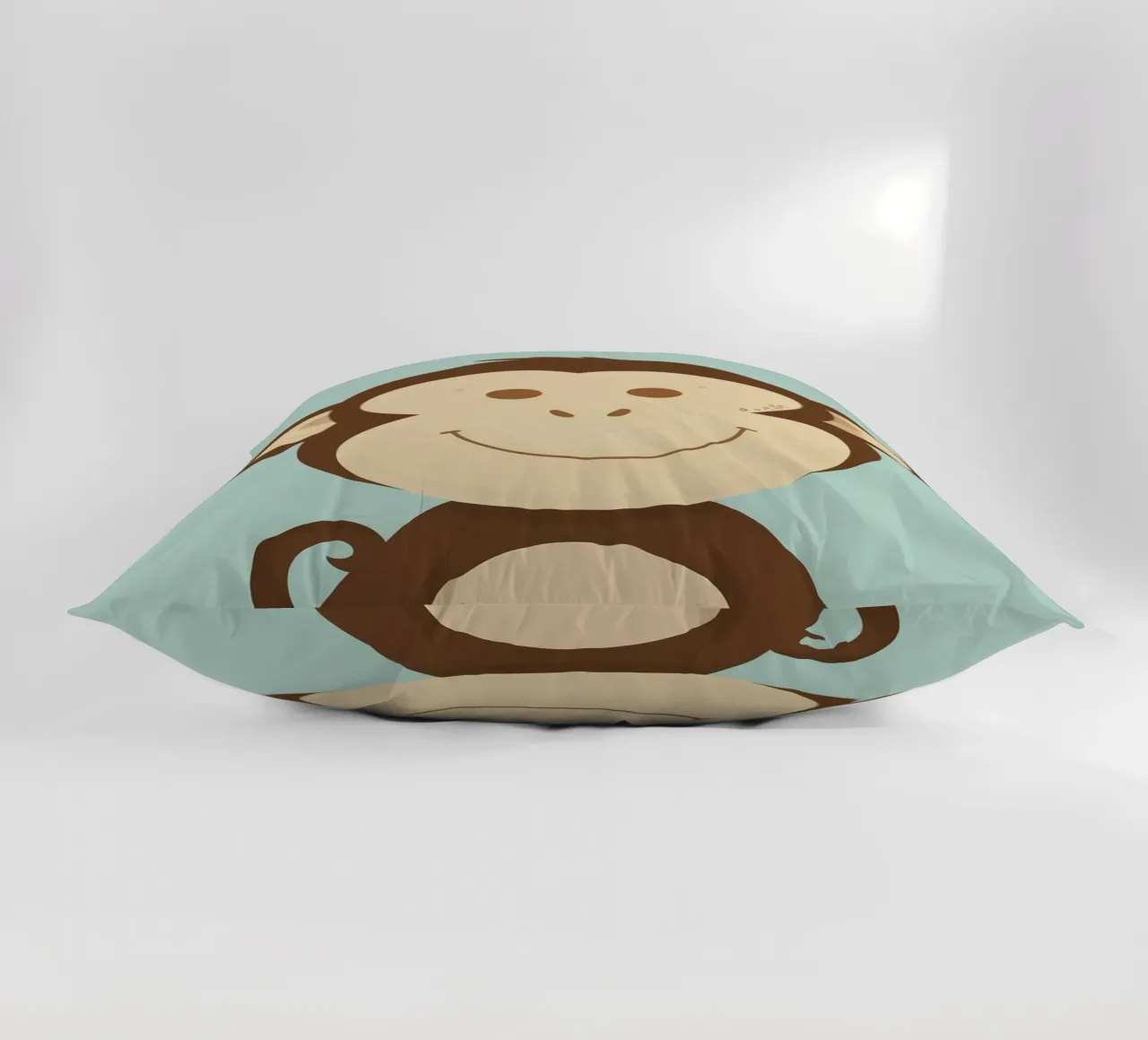 Scimmia felice cuscino da DesignDoodle