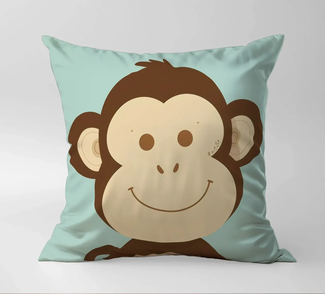 Scimmia felice cuscino da DesignDoodle