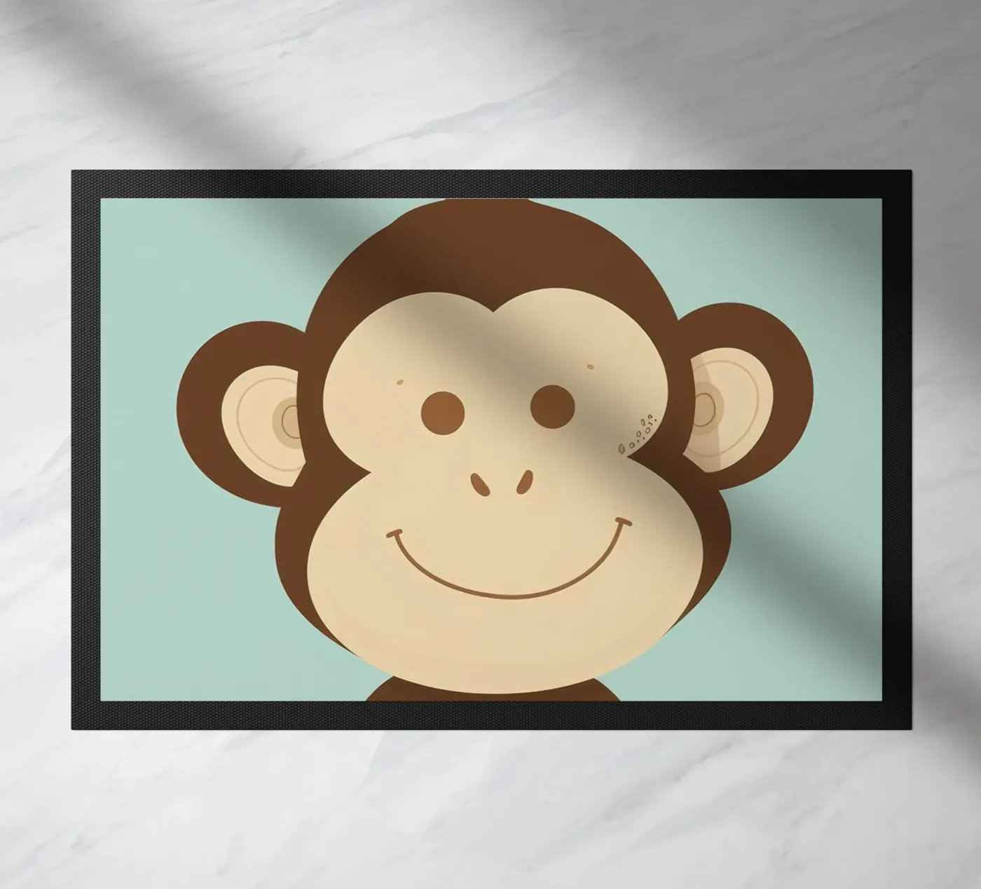 Scimmia felice zerbino da DesignDoodle