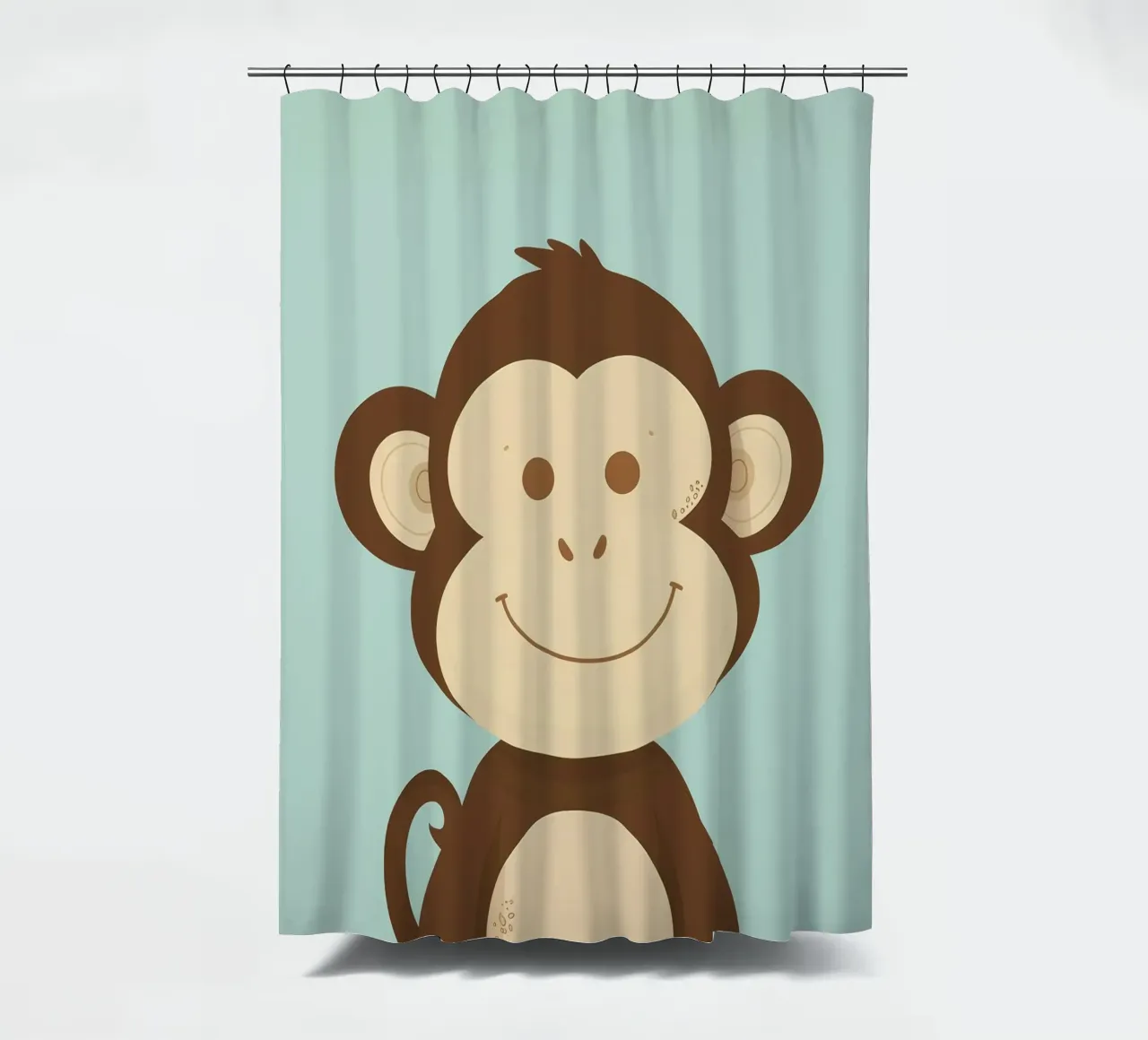 Scimmia felice tenda da doccia da DesignDoodle