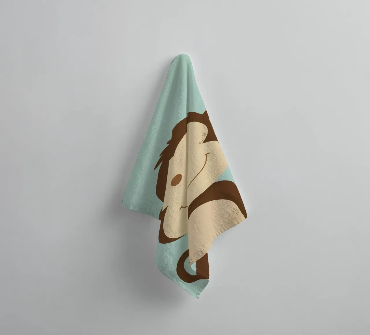 Scimmia felice asciugamano da bagno da DesignDoodle