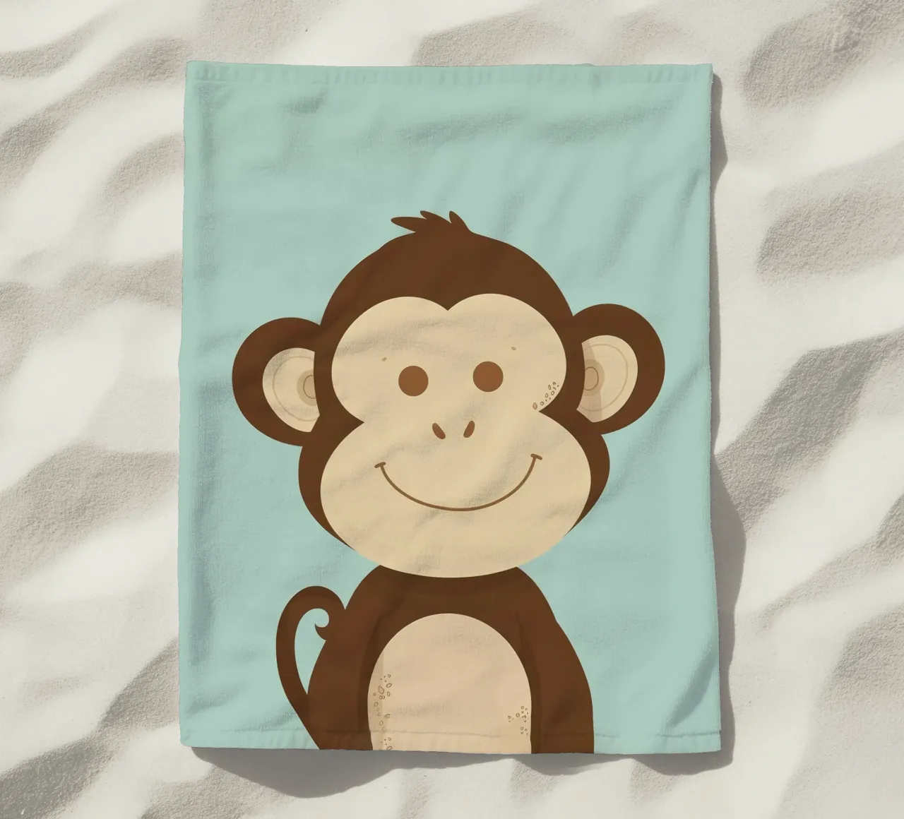 Scimmia felice telo mare da DesignDoodle