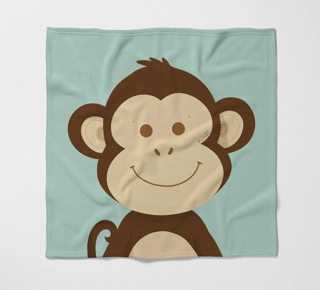 Scimmia felice coperta in pile da DesignDoodle