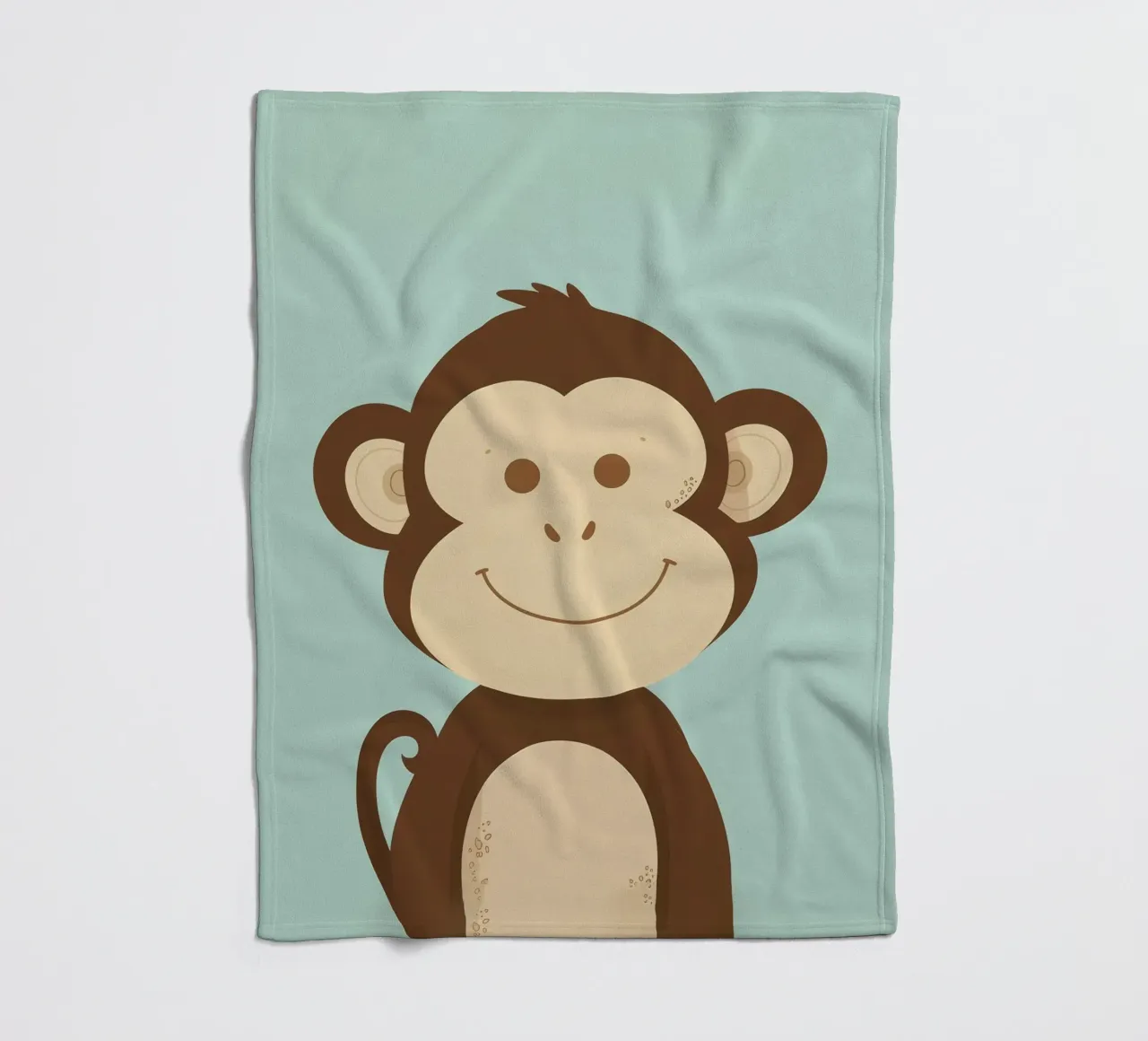 Scimmia felice coperta in pile da DesignDoodle