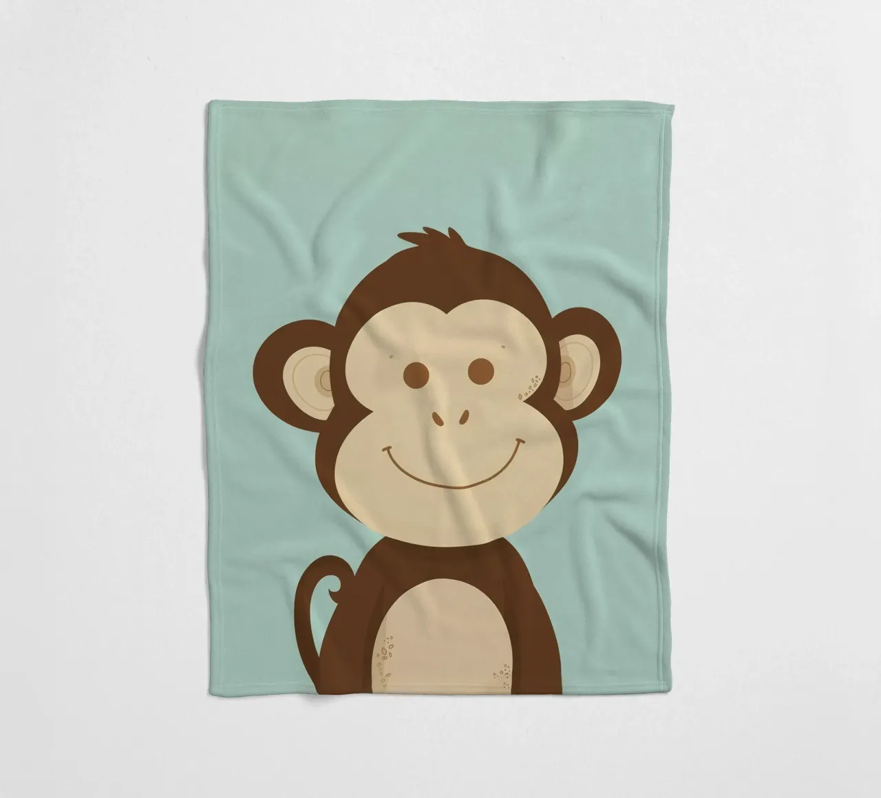 Scimmia felice coperta in pile da DesignDoodle