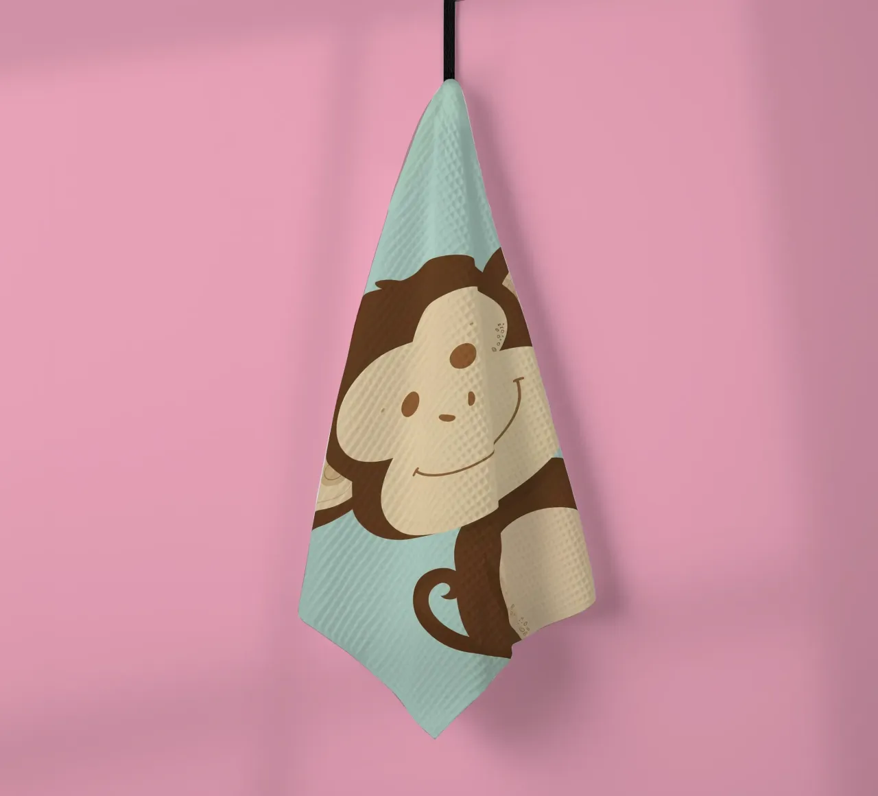 Scimmia felice canovaccio da cucina da DesignDoodle