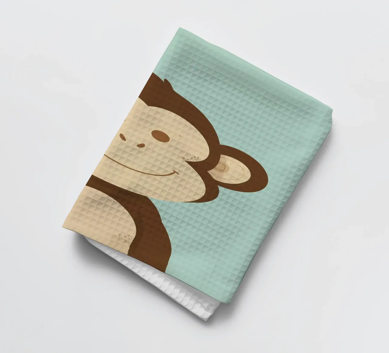 Scimmia felice canovaccio da cucina da DesignDoodle