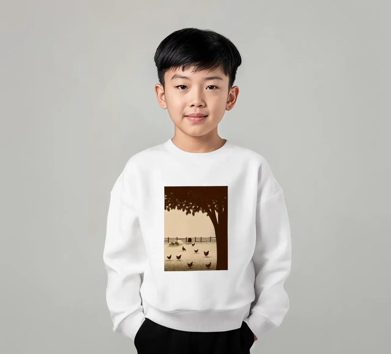 Fattoria dei polli felpa bambino da SOUL SHOP