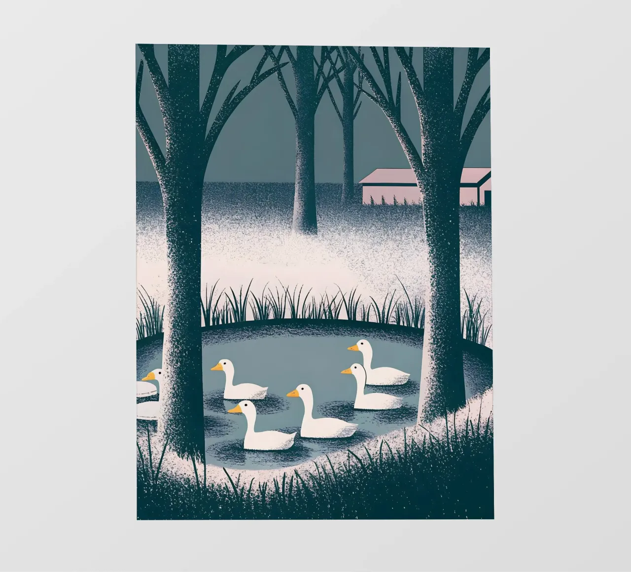 Duck Swim photo wallpaper by SOUL SHOP