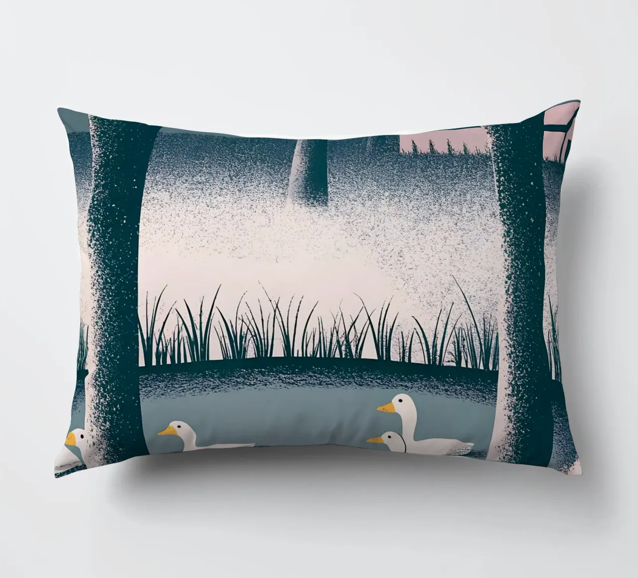 Duck Swim decorative cushion by SOUL SHOP