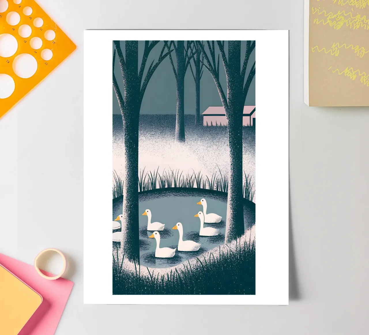 Duck Swim sticker sheet by SOUL SHOP