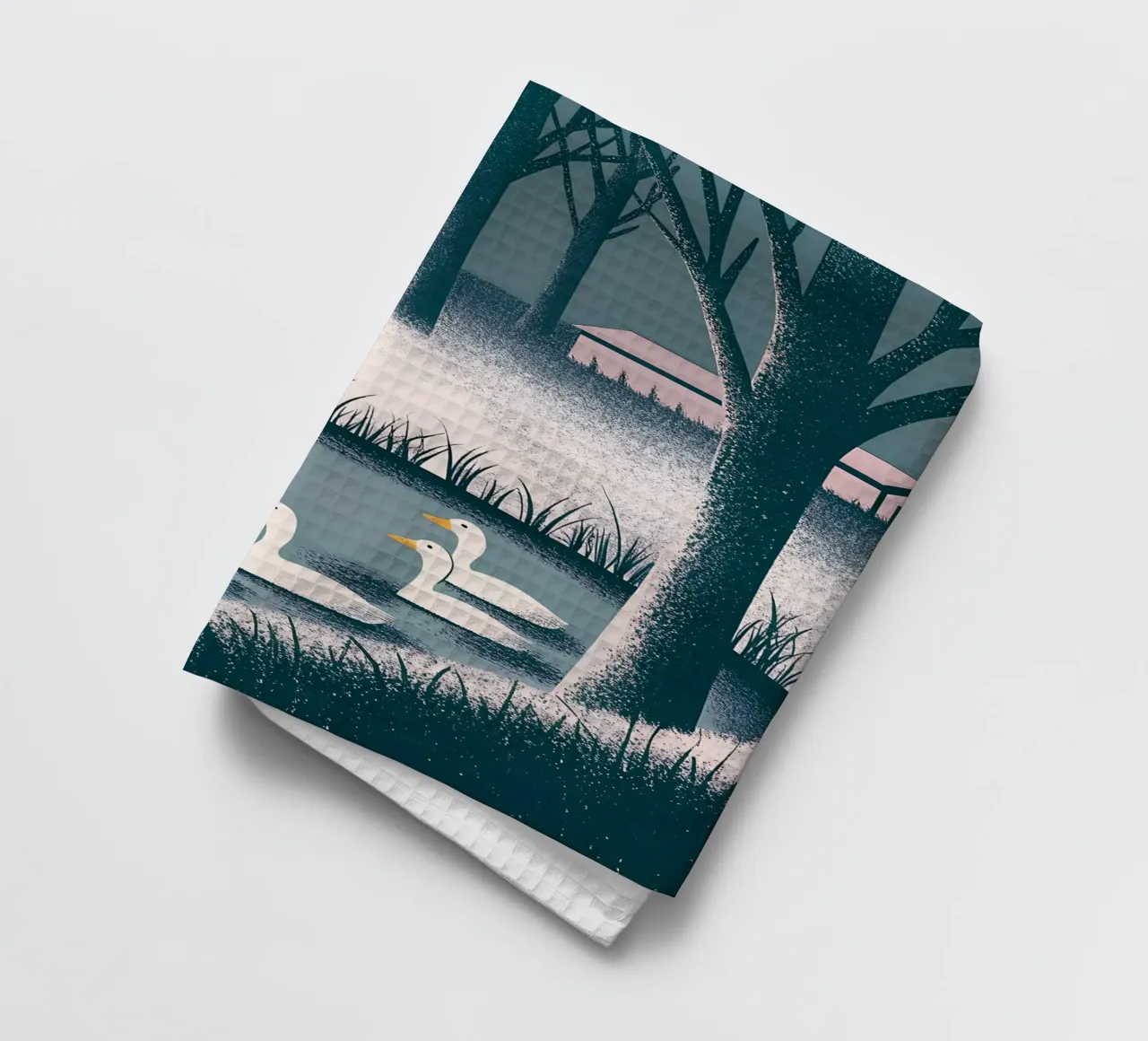 Nuotare con le anatre canovaccio da cucina da SOUL SHOP