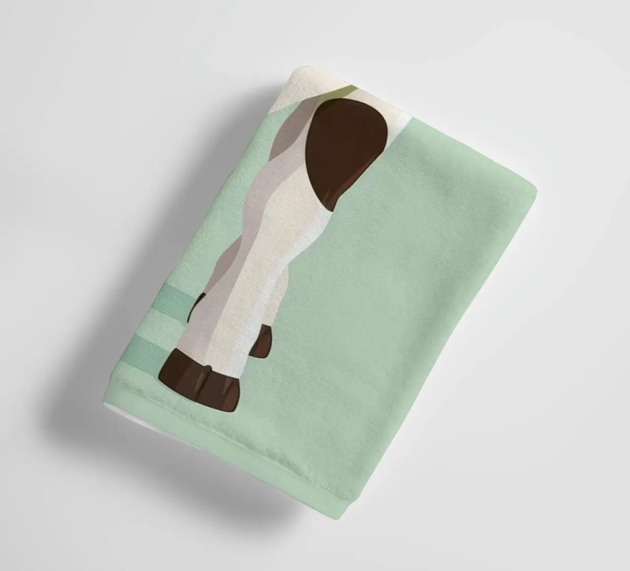 charming cow design with a playful gaze towel by DesignDoodle
