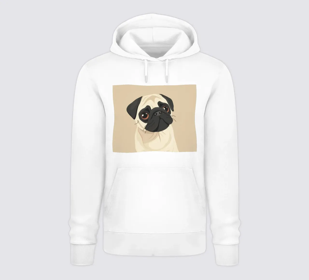 Amore per i carlini felpa con cappuccio da DesignDoodle