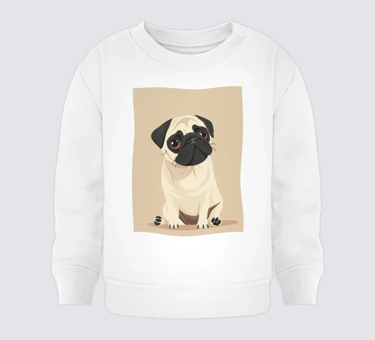 Amore per i carlini felpa neonato da DesignDoodle