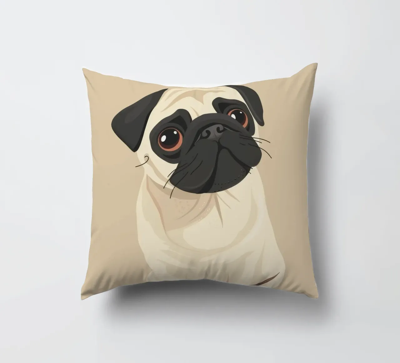Amore per i carlini cuscino da DesignDoodle