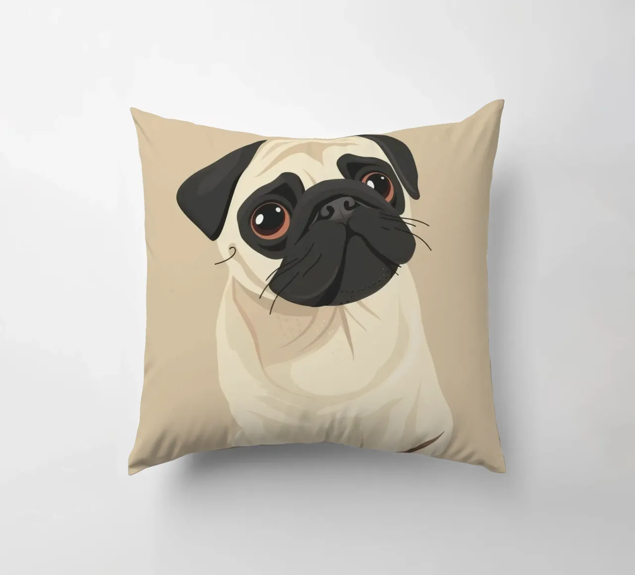 Amore per i carlini cuscino da DesignDoodle