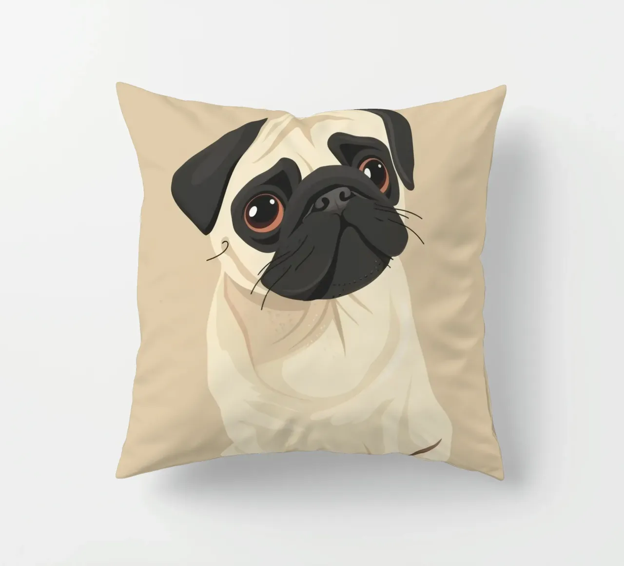 Amore per i carlini cuscino da DesignDoodle