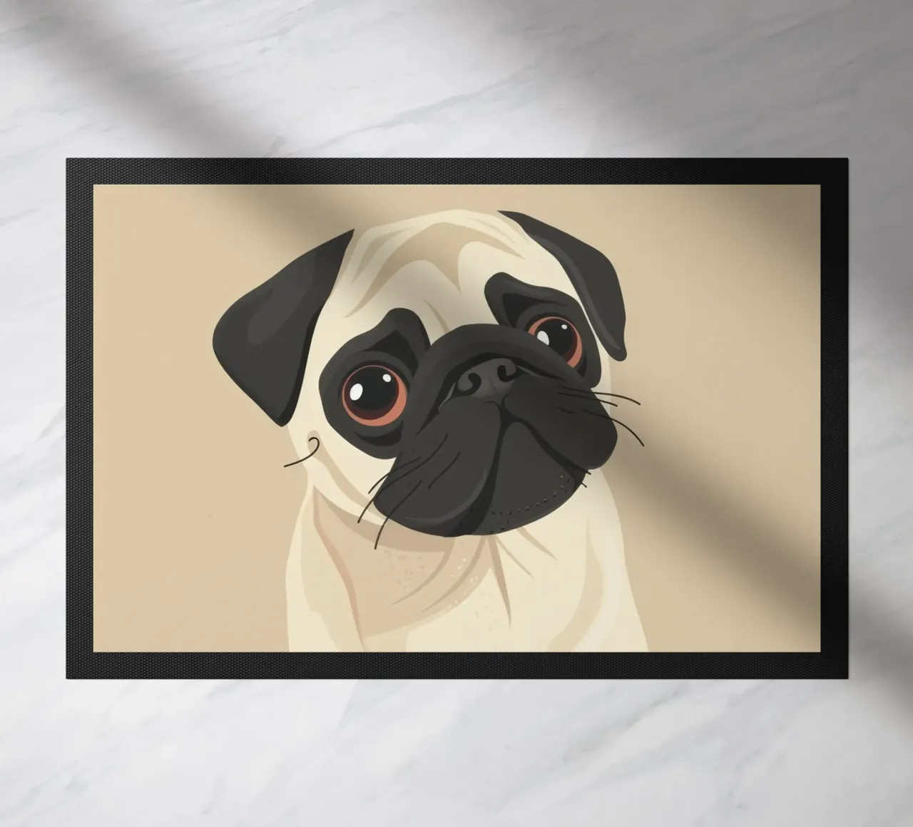 Amore per i carlini zerbino da DesignDoodle