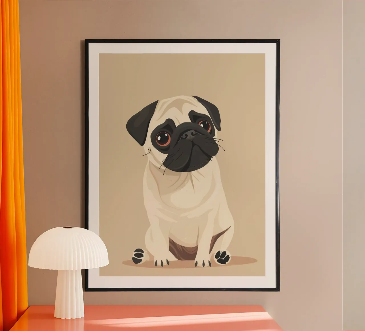 Amore per i carlini poster da DesignDoodle