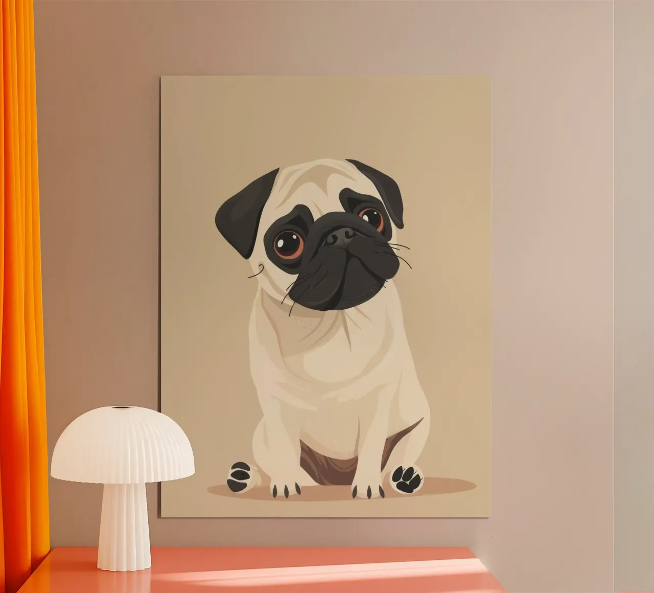 Amore per i carlini poster da DesignDoodle