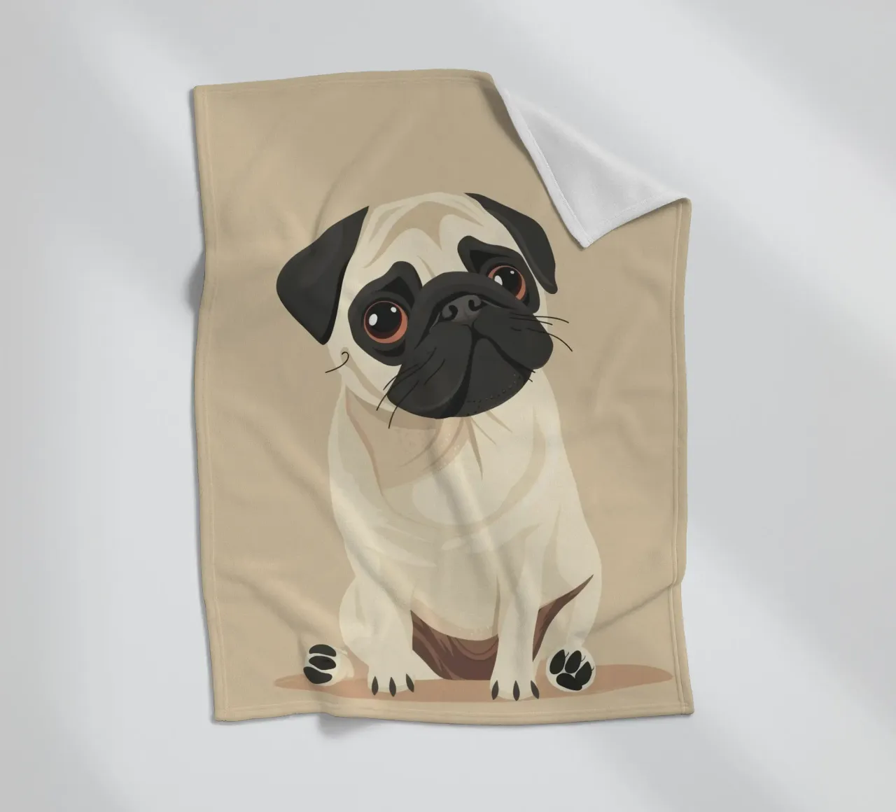 Amore per i carlini coperta in pile da DesignDoodle