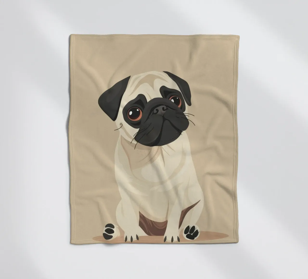 Amore per i carlini coperta in pile da DesignDoodle