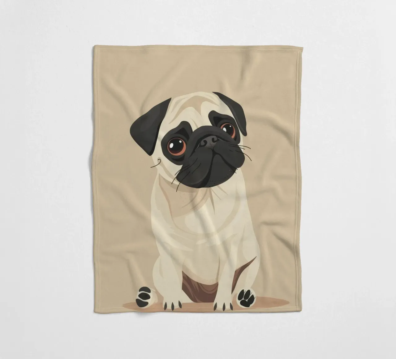 Amore per i carlini coperta in pile da DesignDoodle