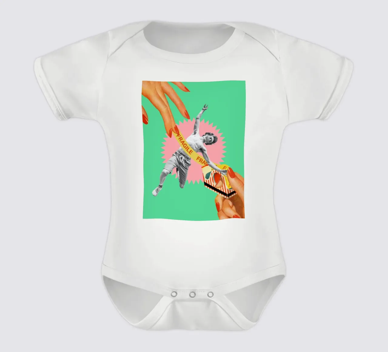 Fragile body neonato maniche corte da MsGonzalez