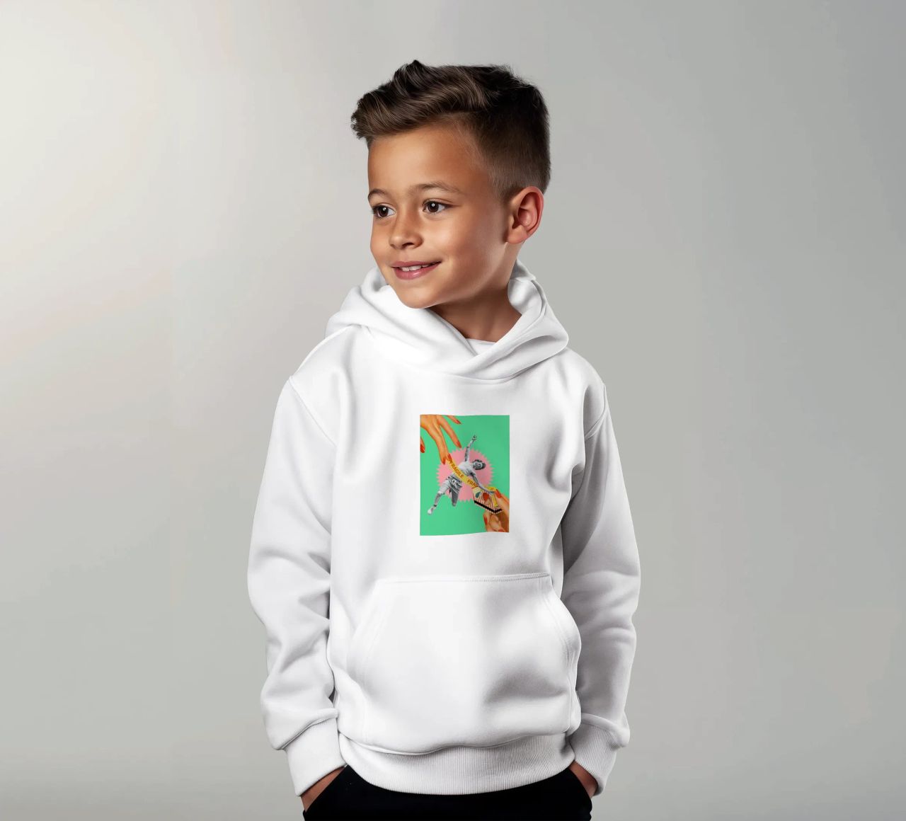 Fragile Masculinity felpa bambino con cappuccio da MsGonzalez
