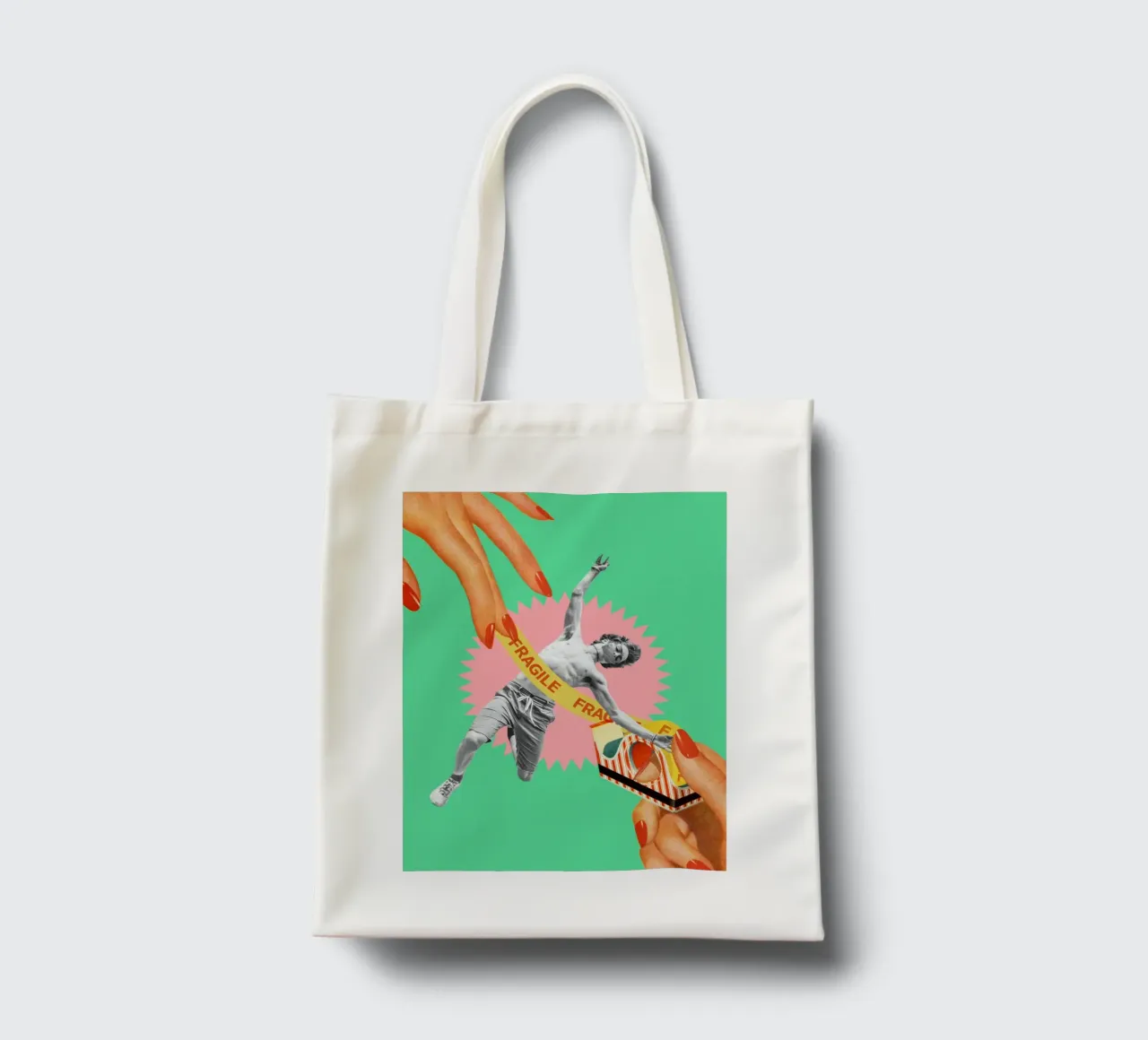 Fragile borsa in juta da MsGonzalez