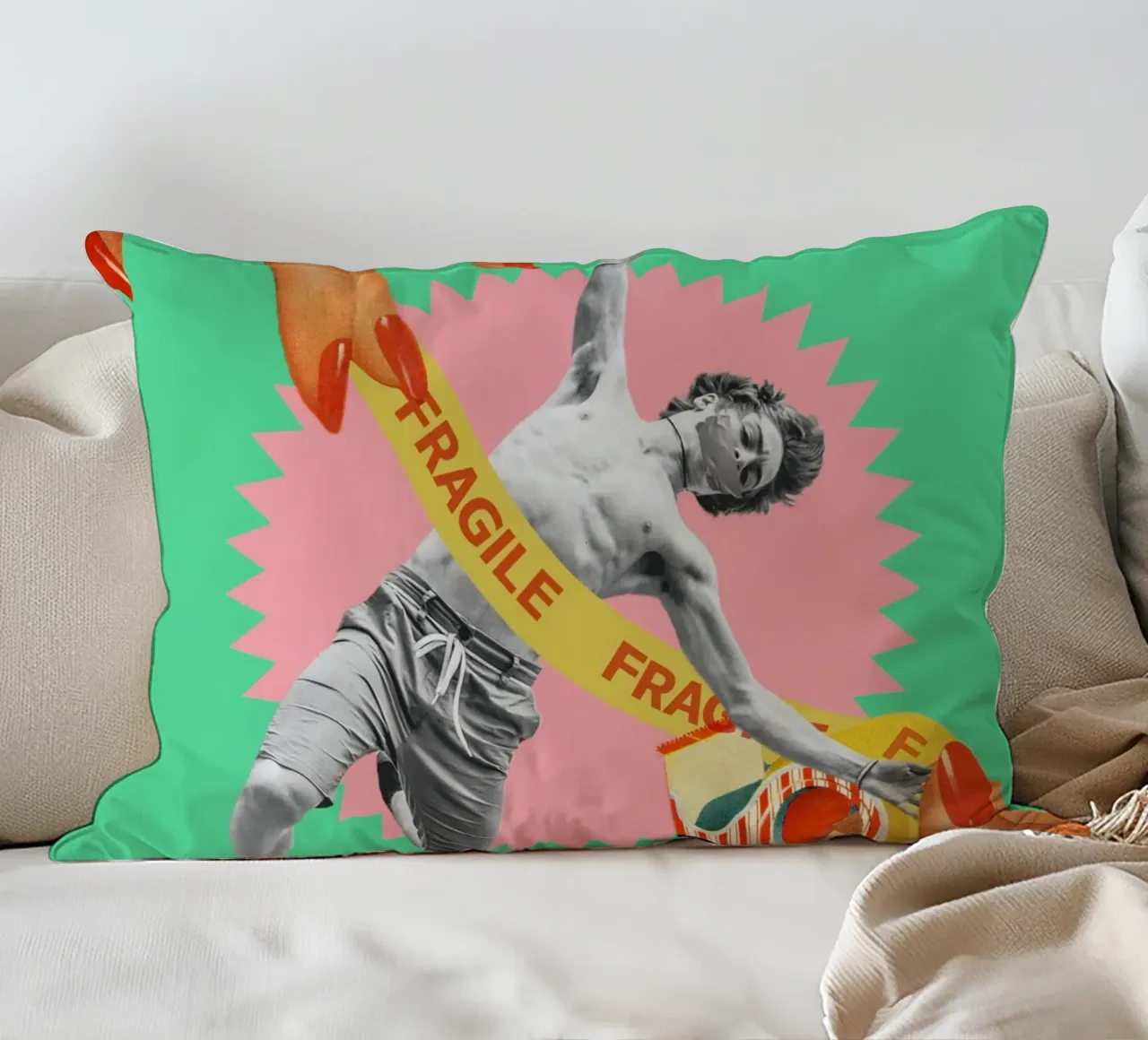 Fragile Masculinity cuscino da MsGonzalez