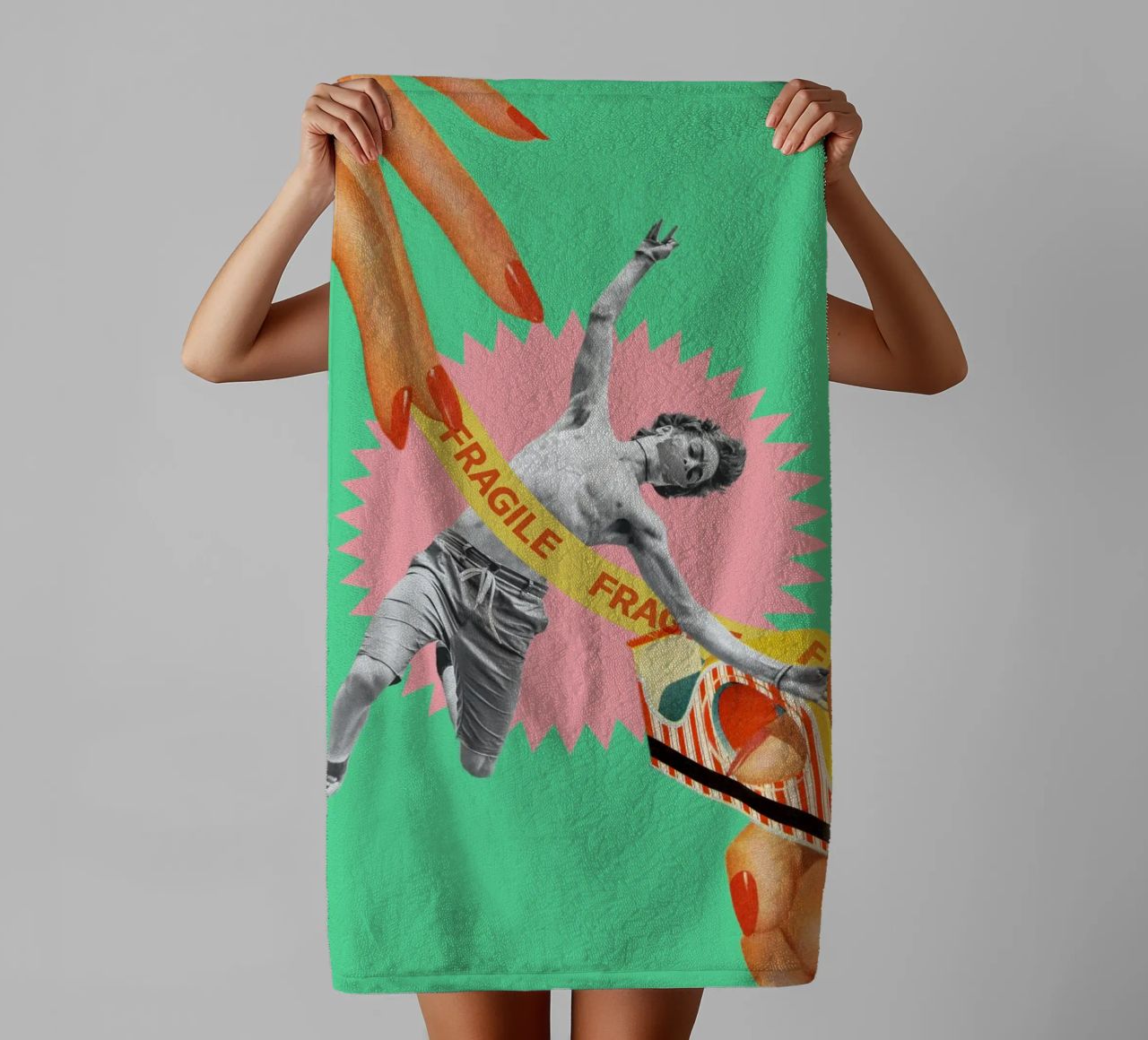 Fragile Masculinity towel by MsGonzalez
