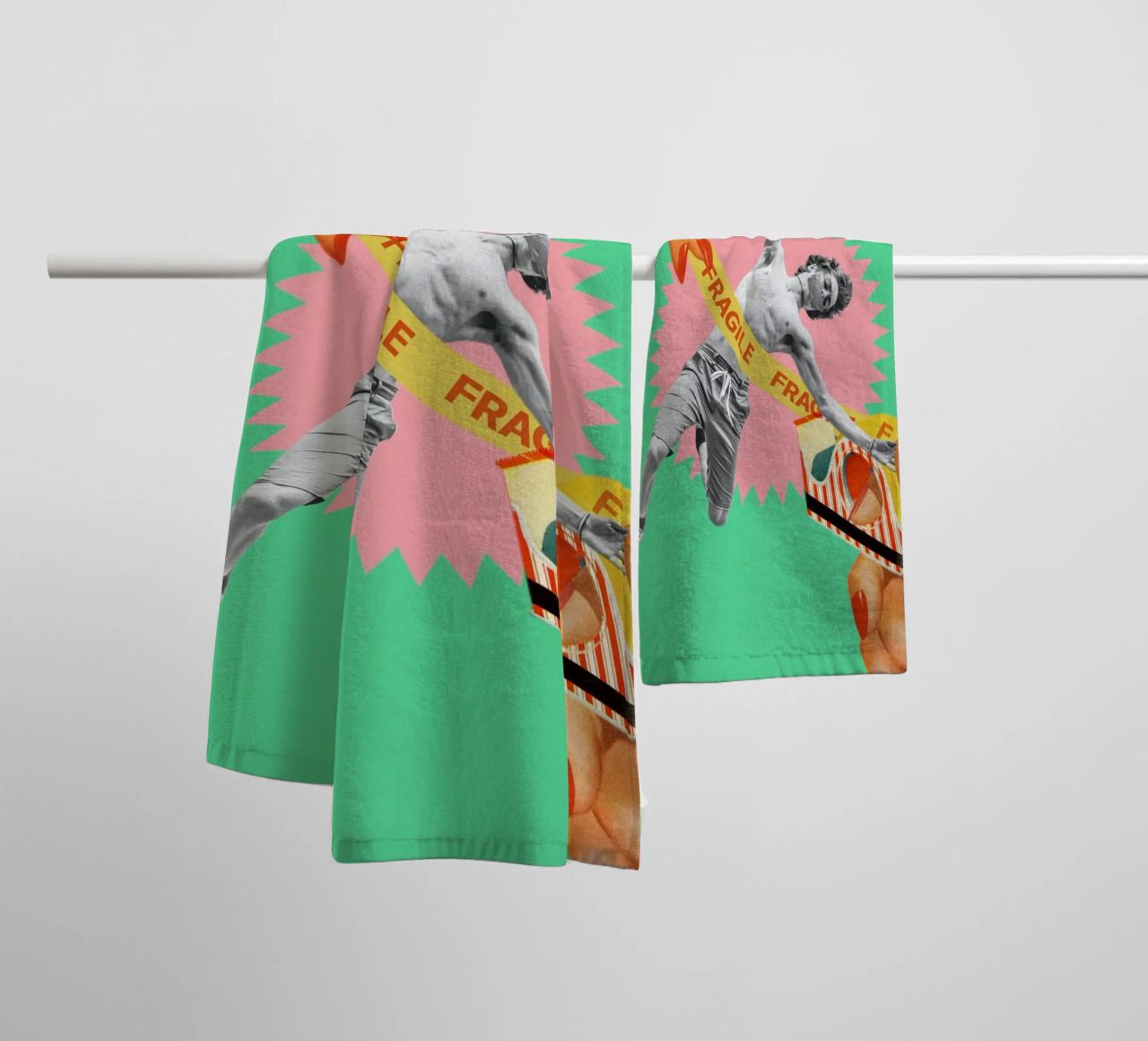 Fragile Masculinity towel by MsGonzalez