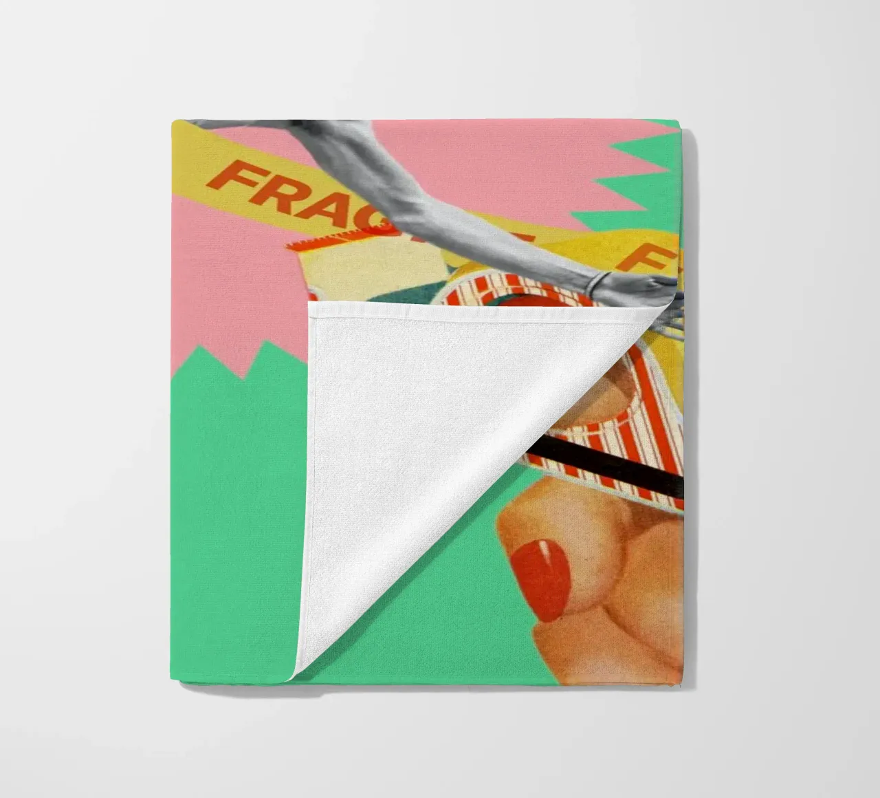 Fragile Masculinity beach towel by MsGonzalez