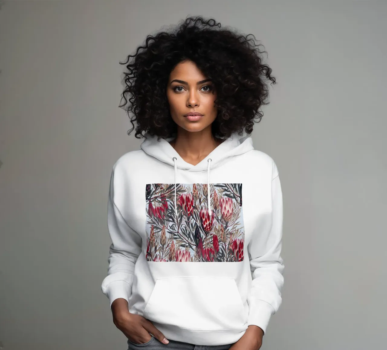 Protea Pattern II felpa con cappuccio da burcukorkmazyurek