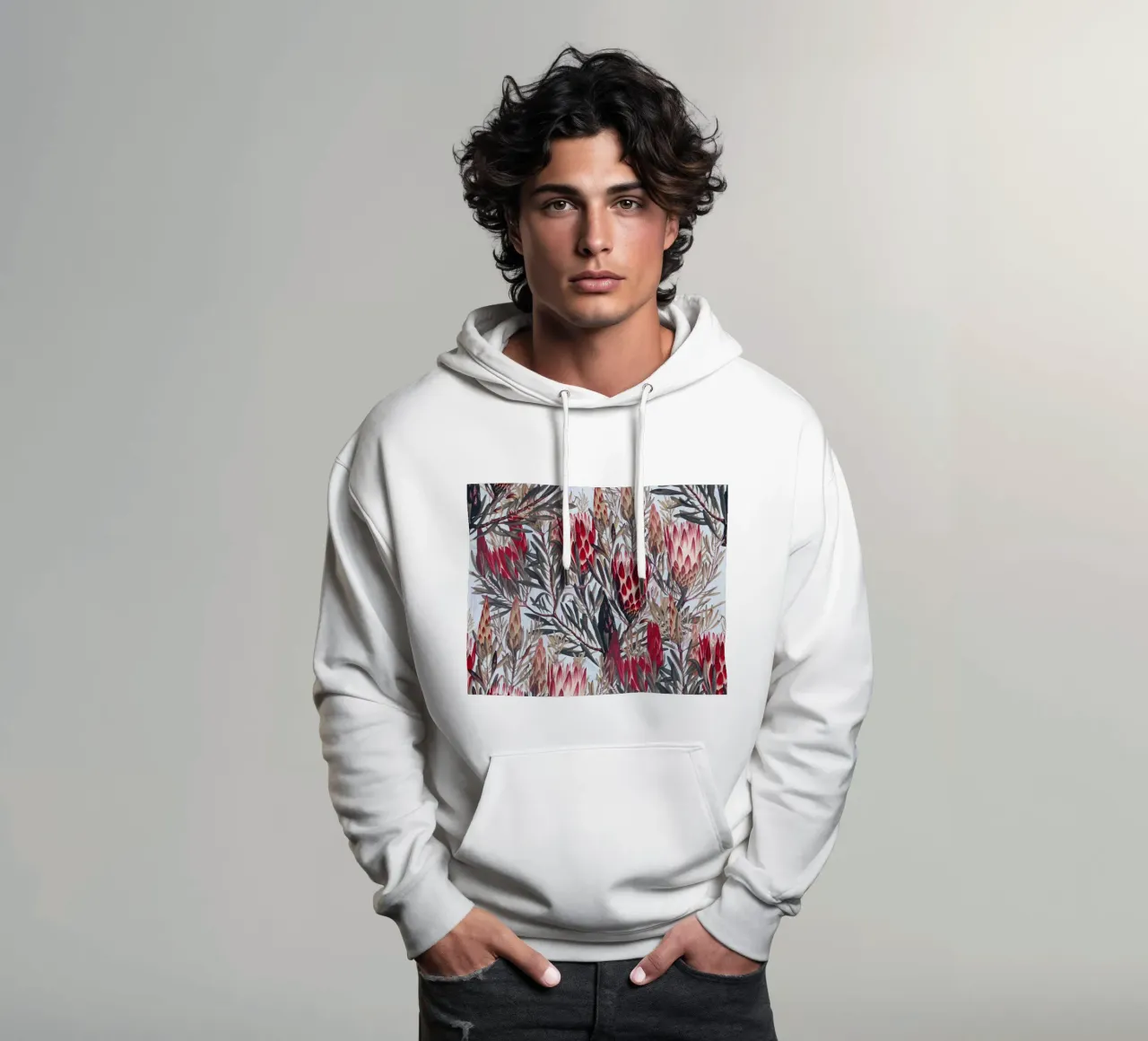 Protea Pattern II felpa con cappuccio da burcukorkmazyurek