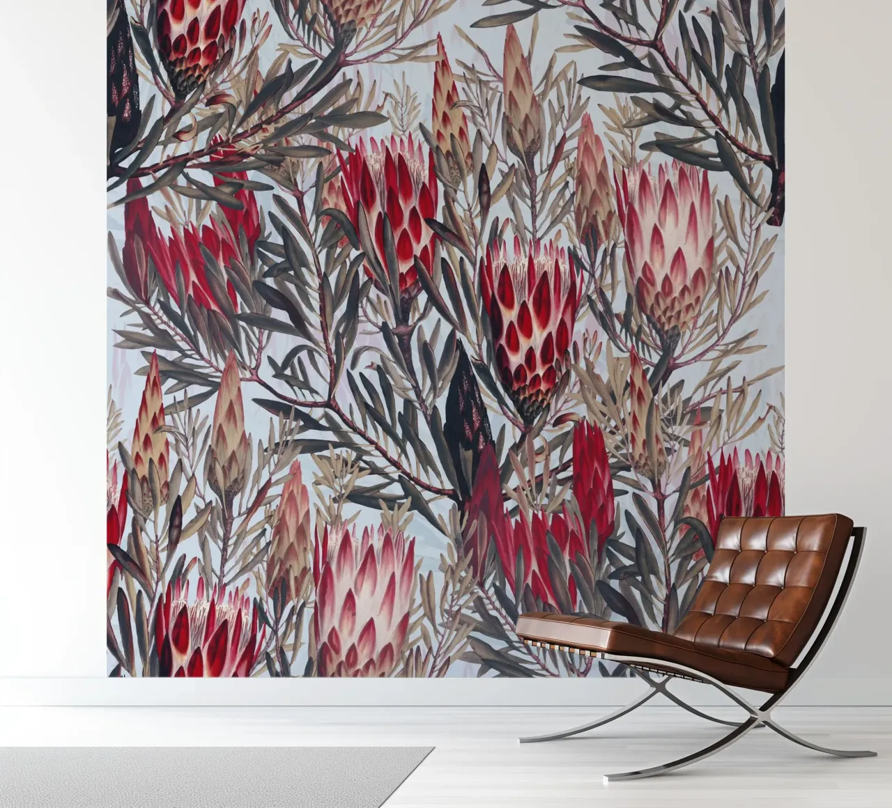 Protea Pattern II fotobehang van burcukorkmazyurek