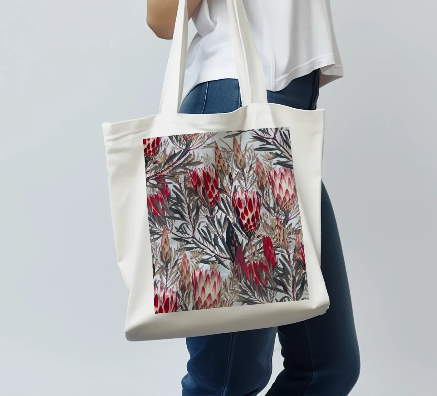 Protea Pattern II tote bag by burcukorkmazyurek