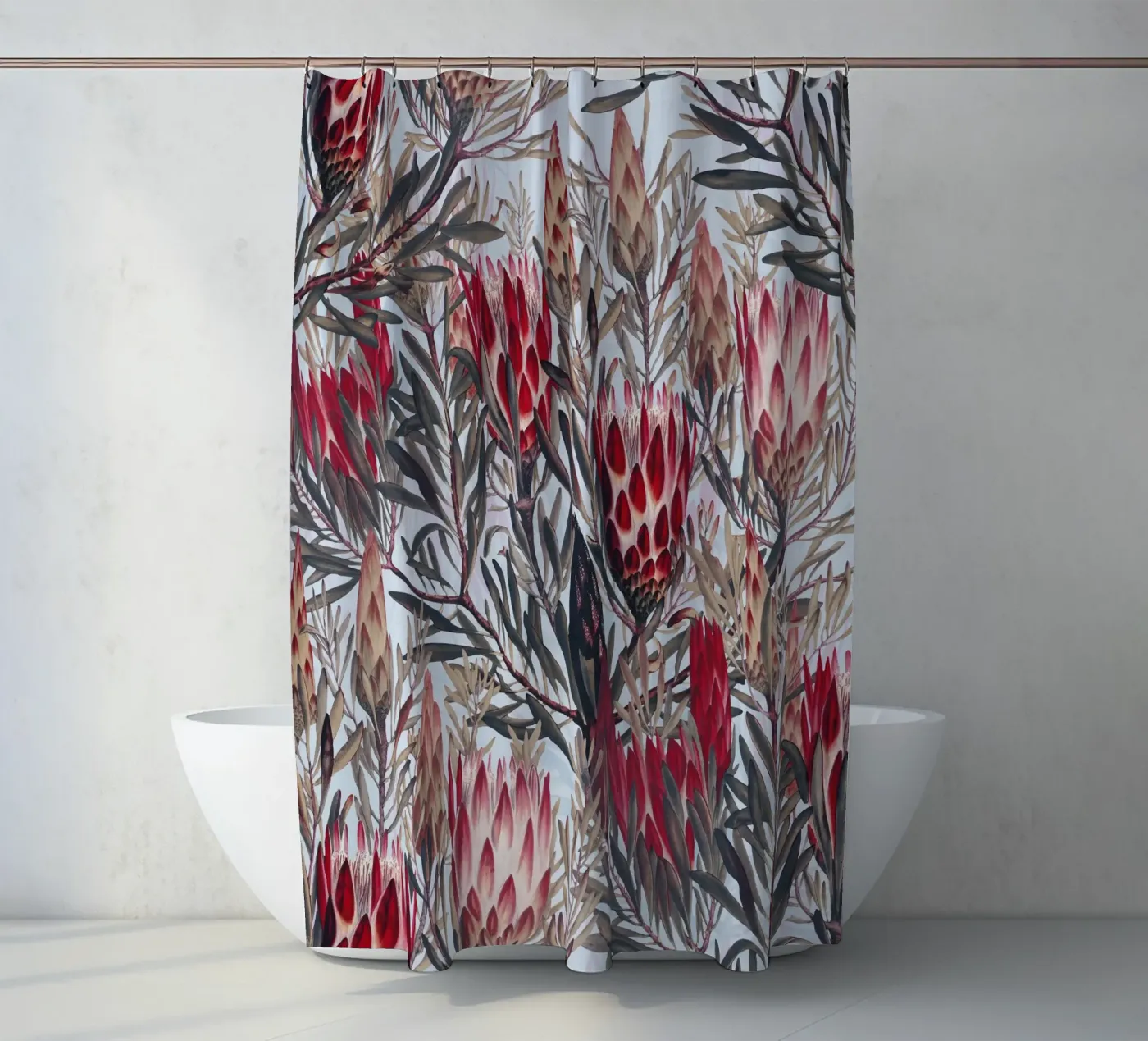 Protea Pattern II douchegordijn van burcukorkmazyurek