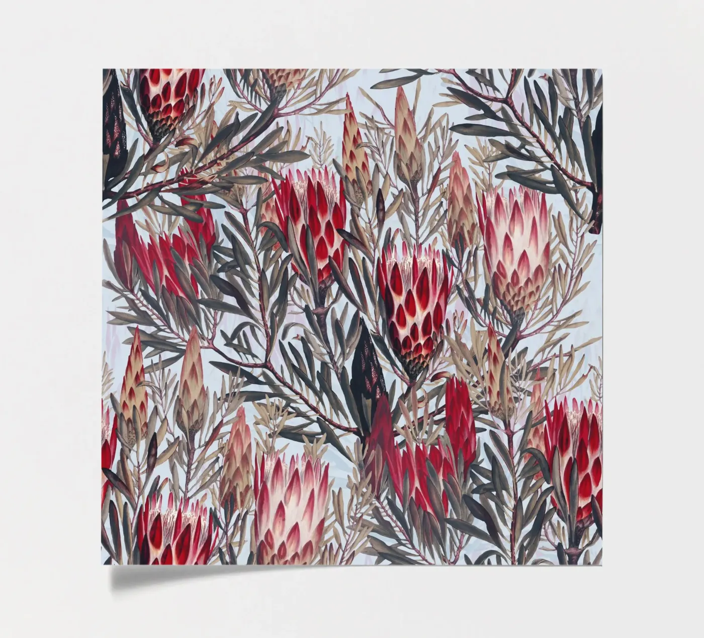 Protea Pattern II sticker sheet by burcukorkmazyurek