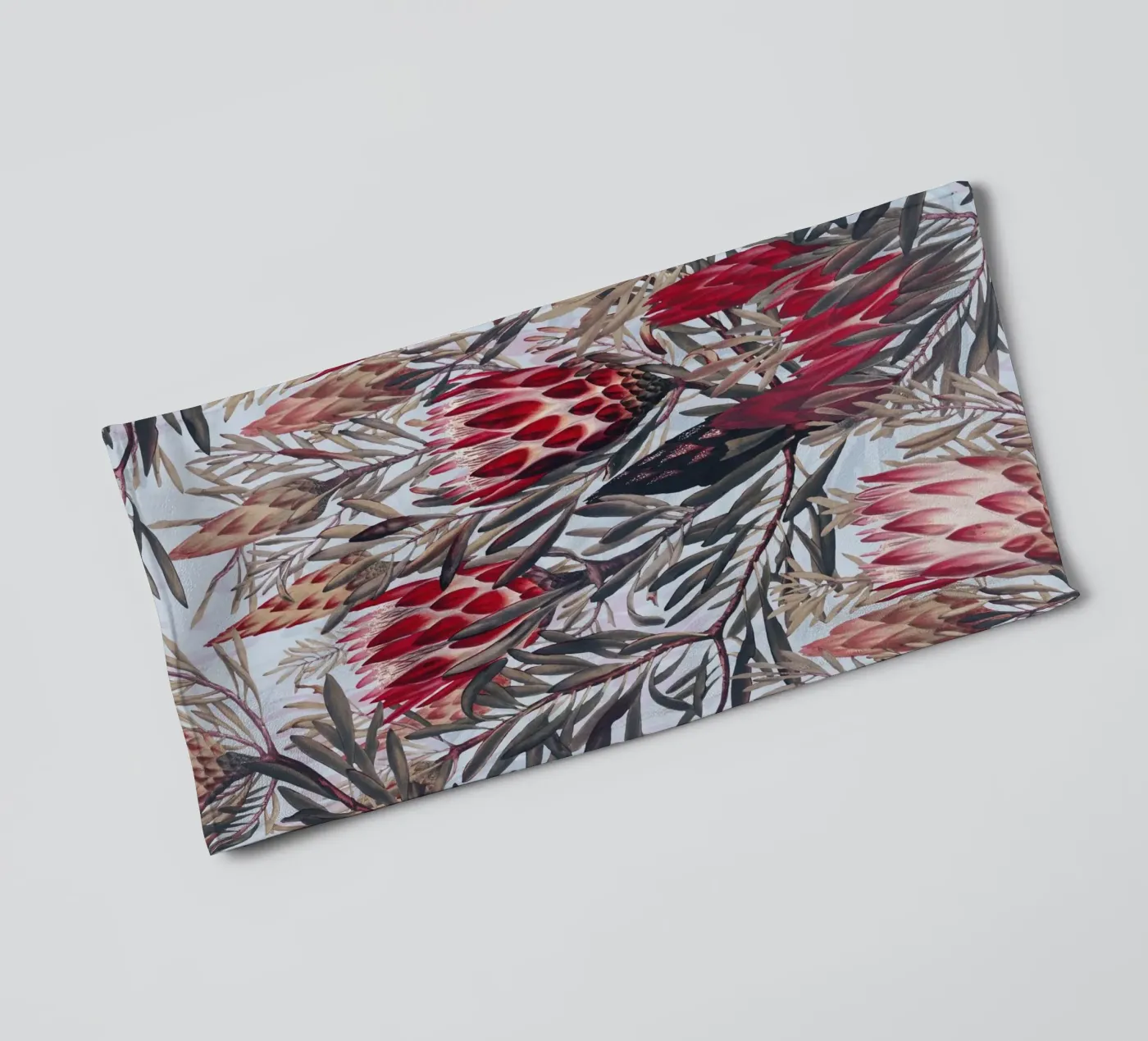 Protea Pattern II towel by burcukorkmazyurek