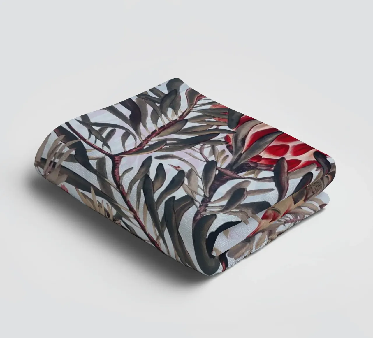 Protea Pattern II towel by burcukorkmazyurek