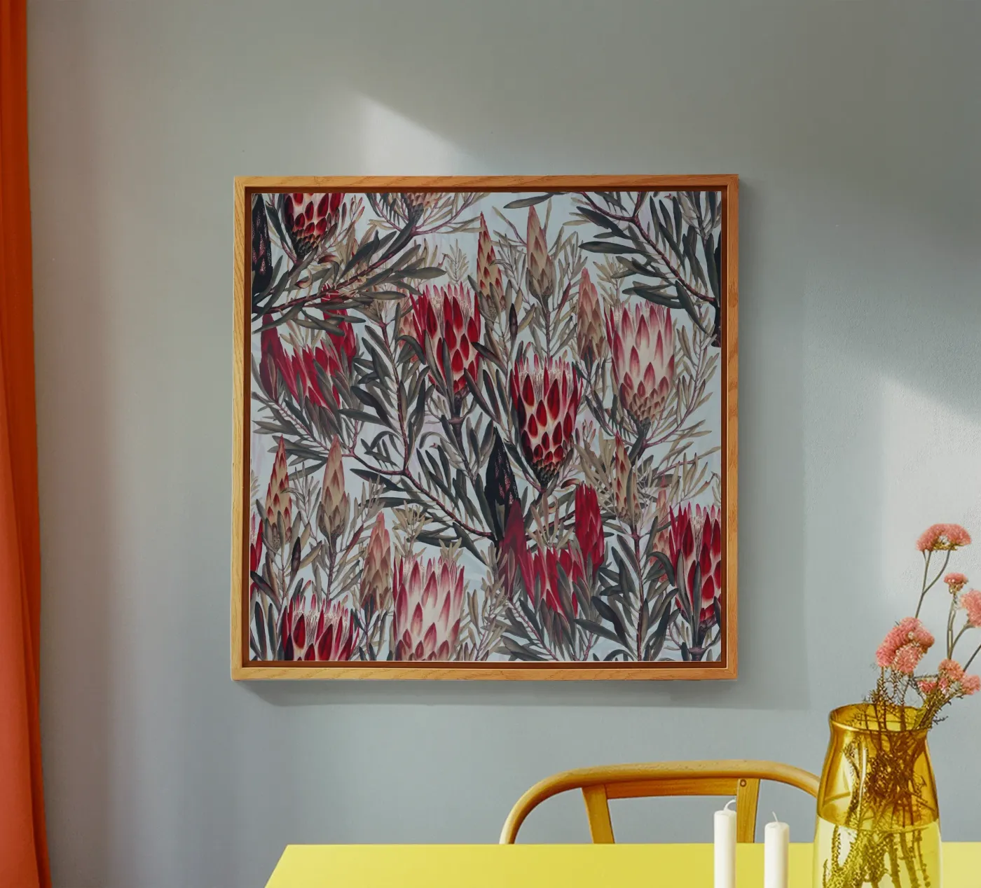 Protea Pattern II Acryl-Glas von burcukorkmazyurek