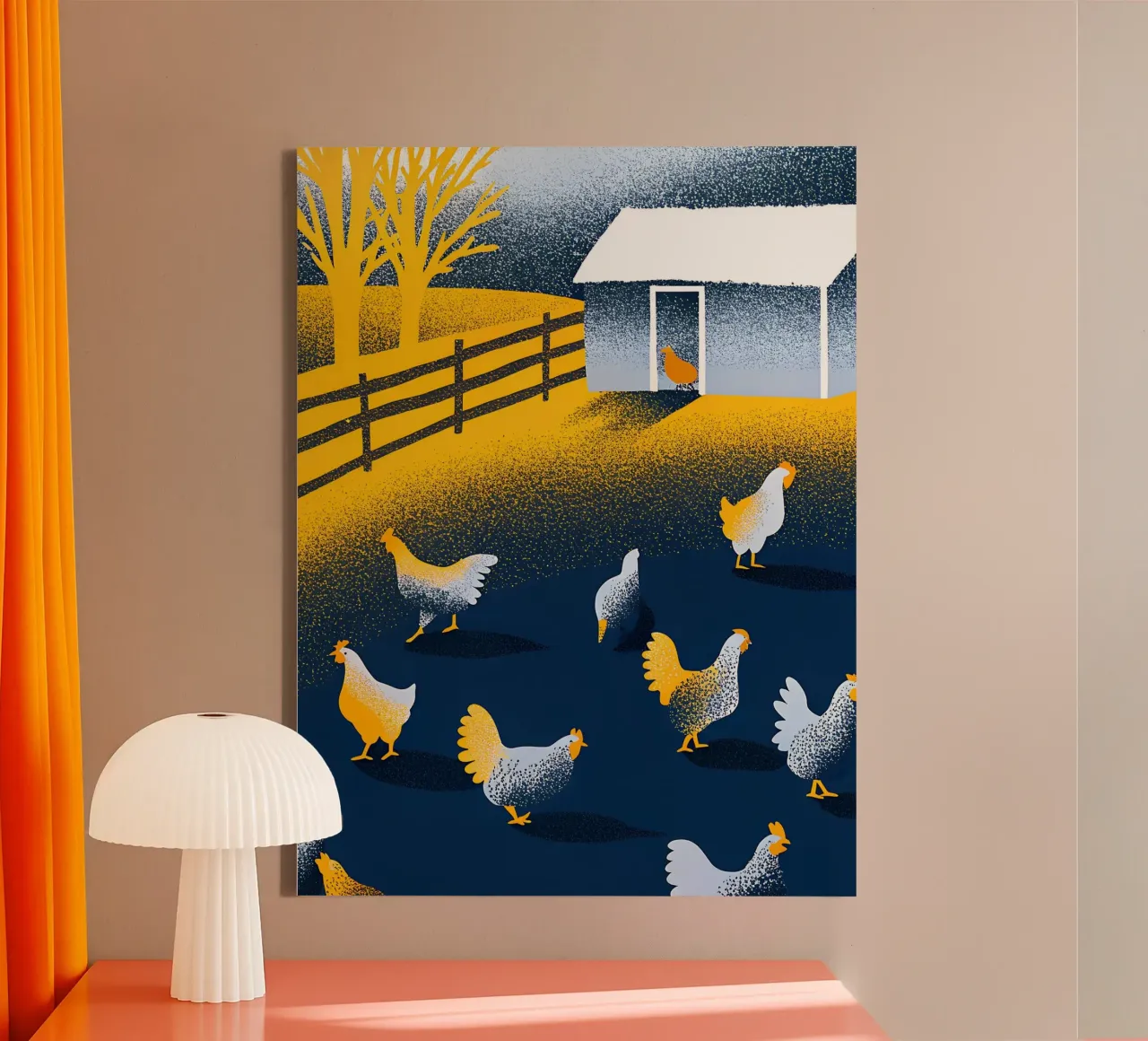 Duck Swim canvas by SOUL SHOP