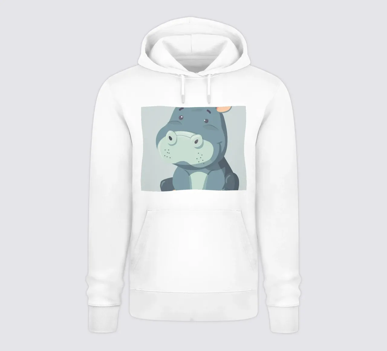 simpatico abbraccio di ippopotamo felpa con cappuccio da DesignDoodle
